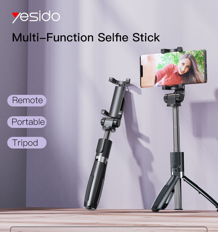 Yesido אביזר צילום Bluetooth selfie stick (SF11)