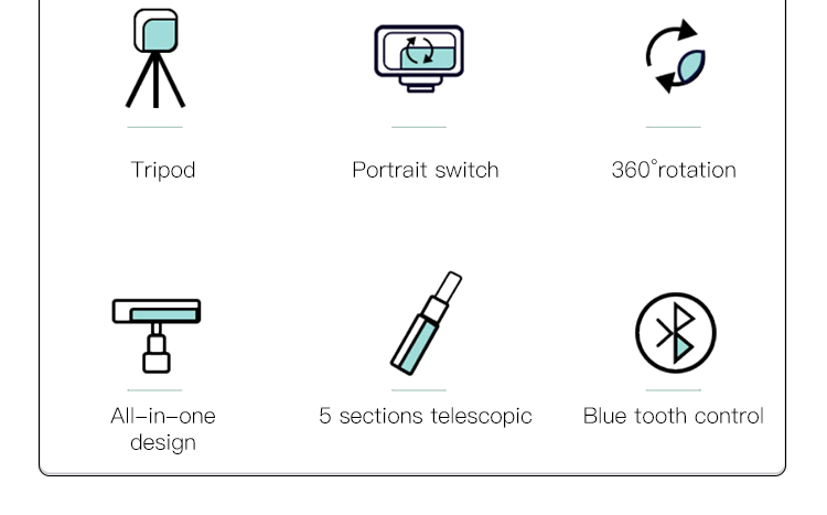 Yesido אביזר צילום Bluetooth selfie stick (SF11)