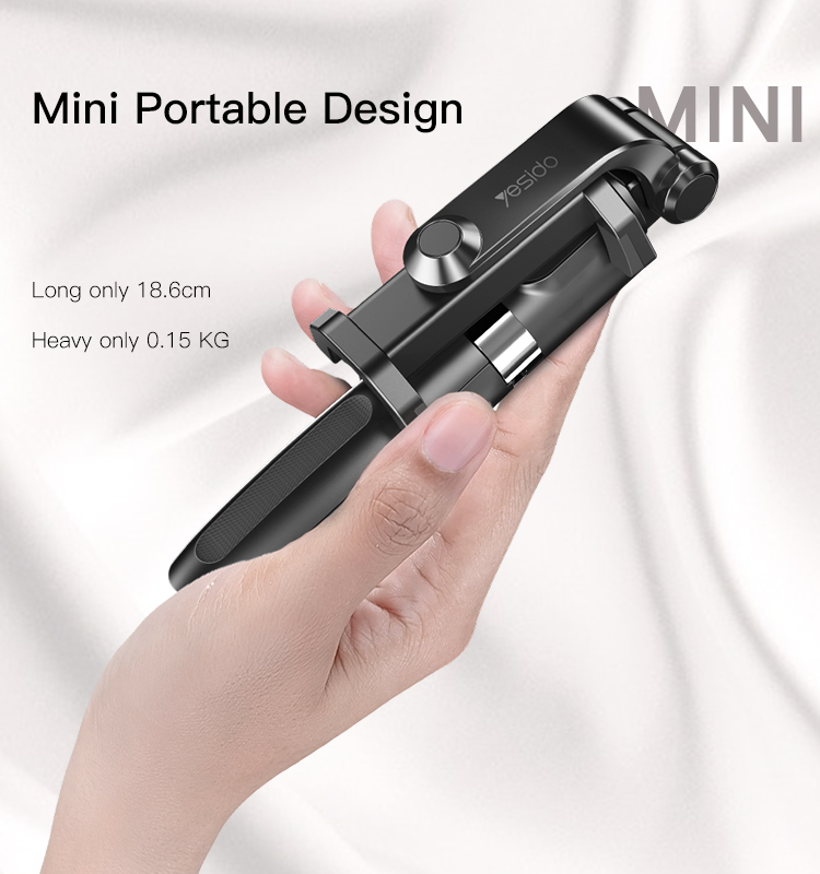 Yesido אביזר צילום Bluetooth selfie stick (SF11)