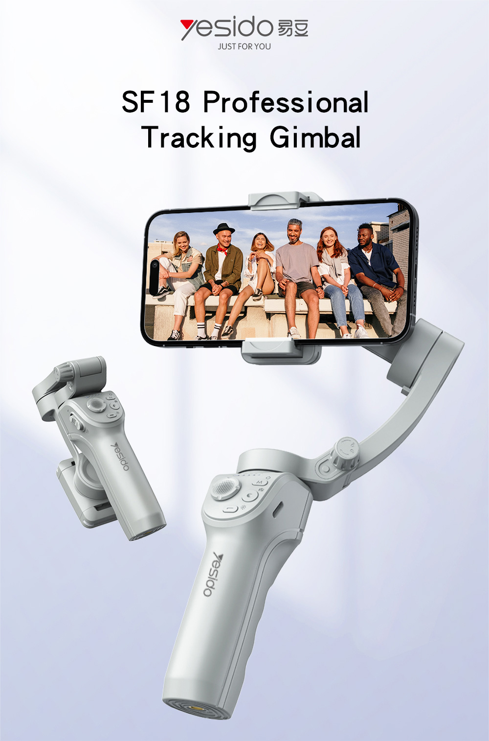 Yesido אביזר צילום Auto Face Tracking Gimbal (SF18)