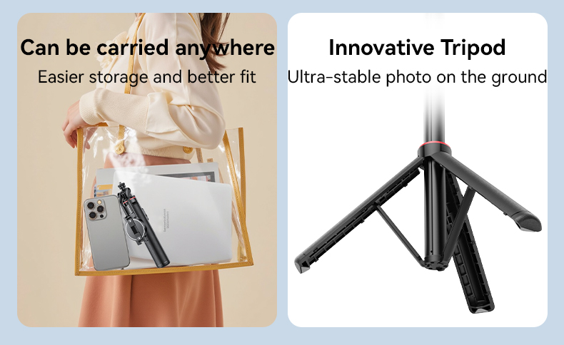 Yesido אביזר צילום Magnetic Double Clip 2 in 1 Selfie Stick Tripod (SF24)