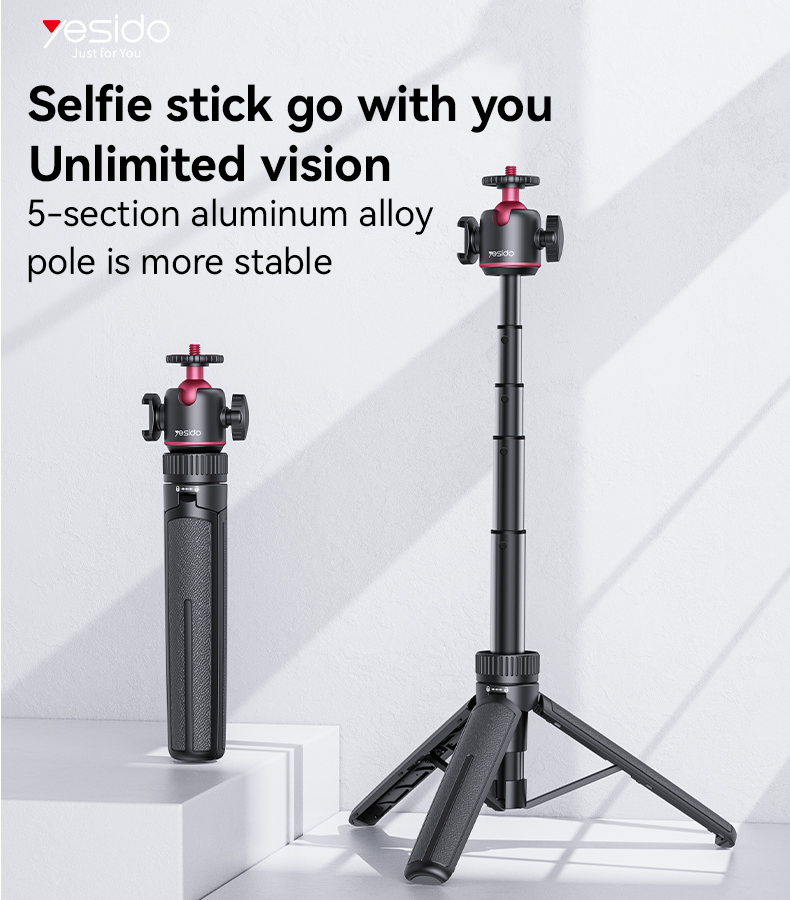 Yesido אביזר צילום Ball head telescopic tripod (SF26)