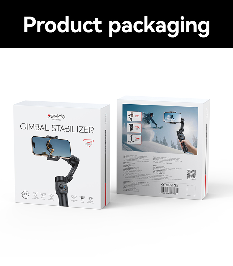 Yesido אביזר צילום Three-axis handheld shooting stabilizer (SF27)