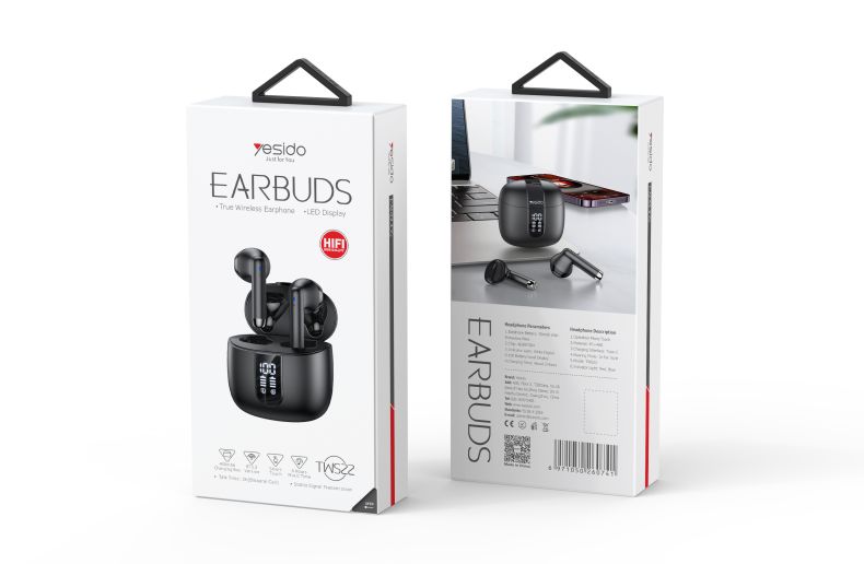 Yesido אוזניות בלוטות TWS Earphone (TWS22)