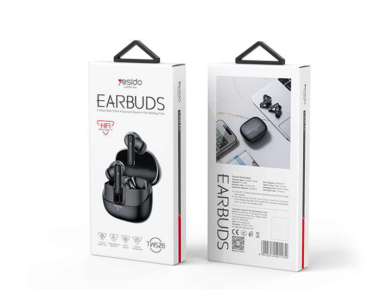 Yesido אוזניות בלוטות TWS Earphone (TWS26)