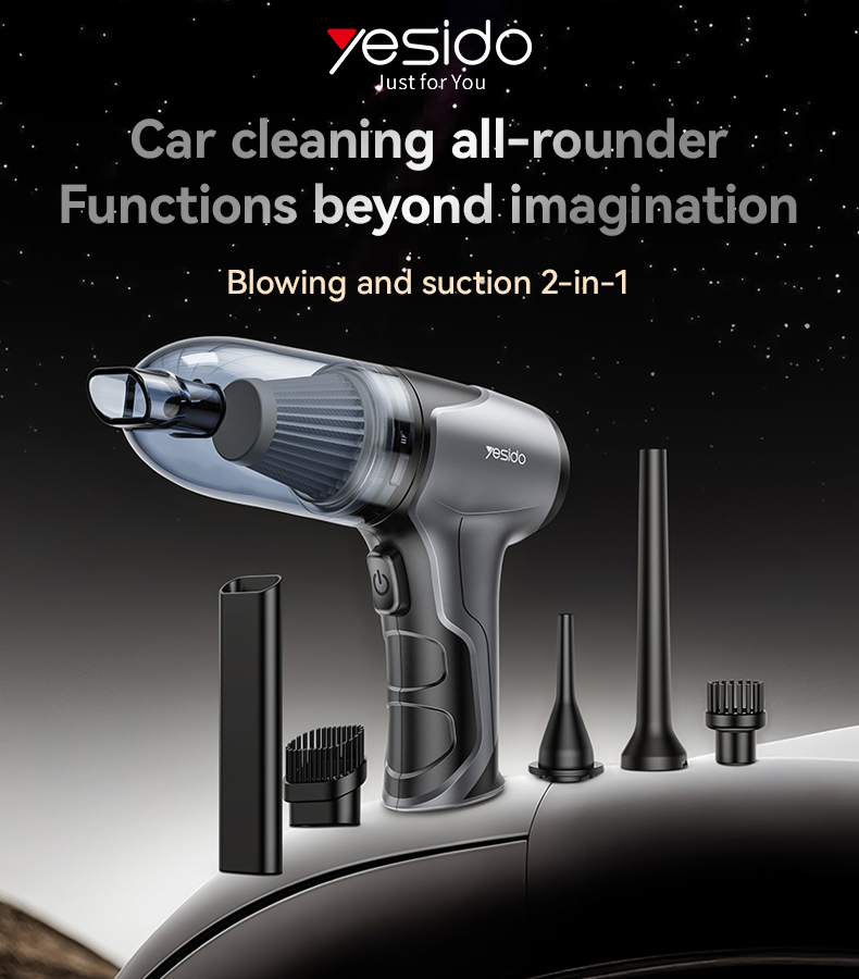 Yesido אביזר לרכב Blowing and suction car vacuum cleaner (VC08)