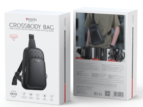 Yesido אביזר Lifestyle Fingerprint lock cross bag (WB58)
