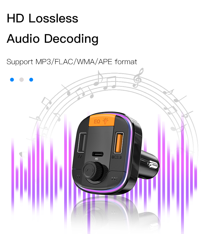 Yesido מטען לרכב FM Transmitter 
Car  Charger (Y45)