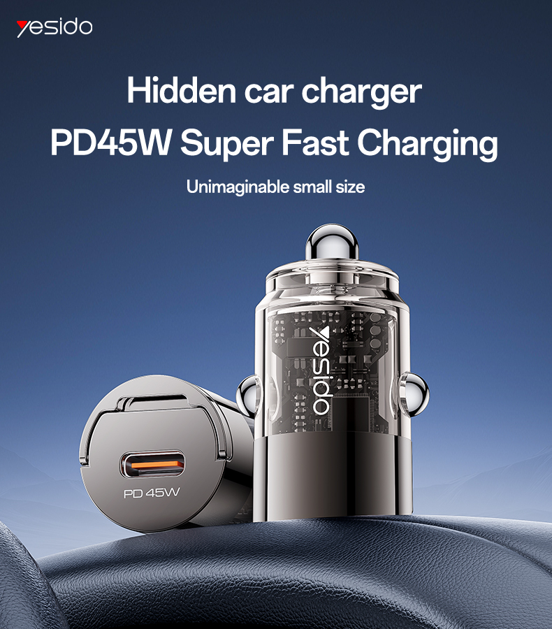 Yesido מטען לרכב Type C 45W Mini Car charger (Y67)