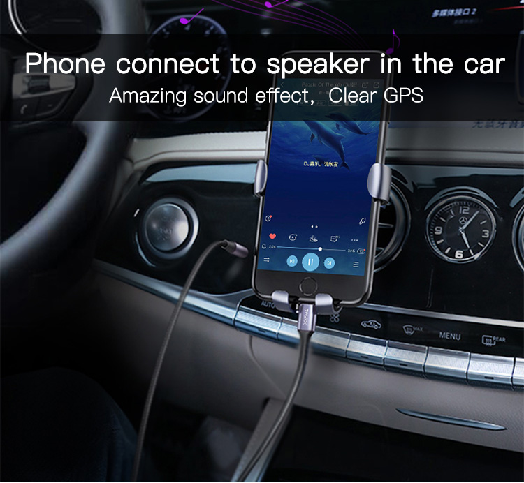 Yesido כבל AUX 3.5mm-TC  AUX 
Audio cable (Digital decode chip)
1M (YAU20)