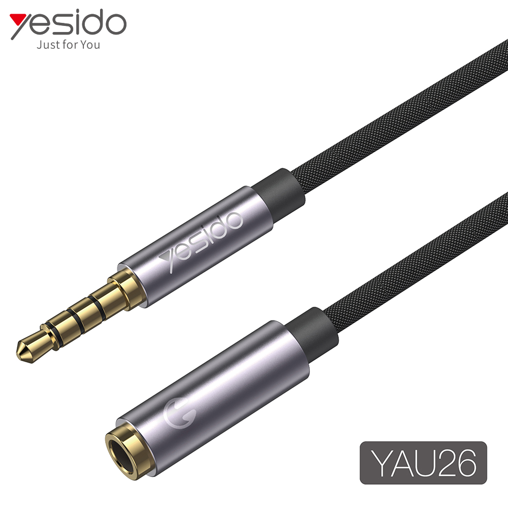 Yesido כבל AUX Audio Adapter
3.5mm Male to 3.5mm Female (YAU26)