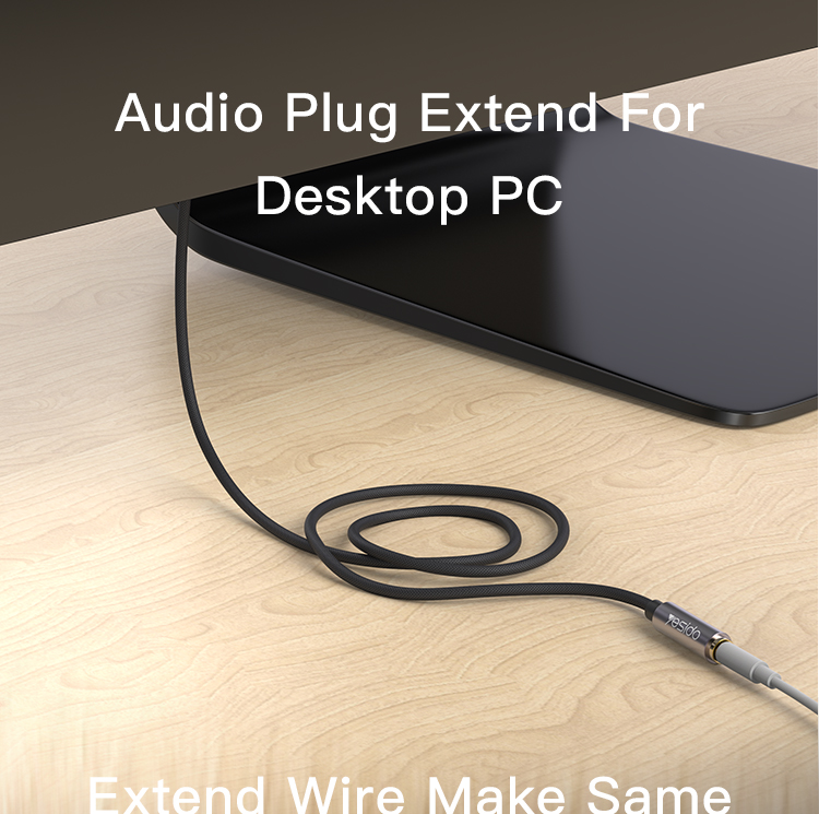 Yesido כבל AUX Audio Adapter
3.5mm Male to 3.5mm Female (YAU26)