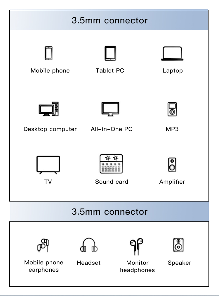 Yesido כבל AUX Audio Splitter
3.5mm male to Dual 3.5mm Female
Dual Headset Audio cables (YAU27)