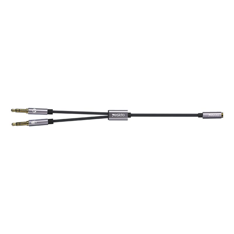Yesido כבל AUX Audio Splitter
3.5mm Female to Dual 3.5mm Male
Mircophone Headset Audio cables (YAU29)