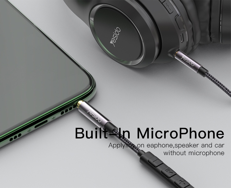 Yesido כבל AUX Audio Cable
3.5mm Male to Male
With Volume Control (YAU30)