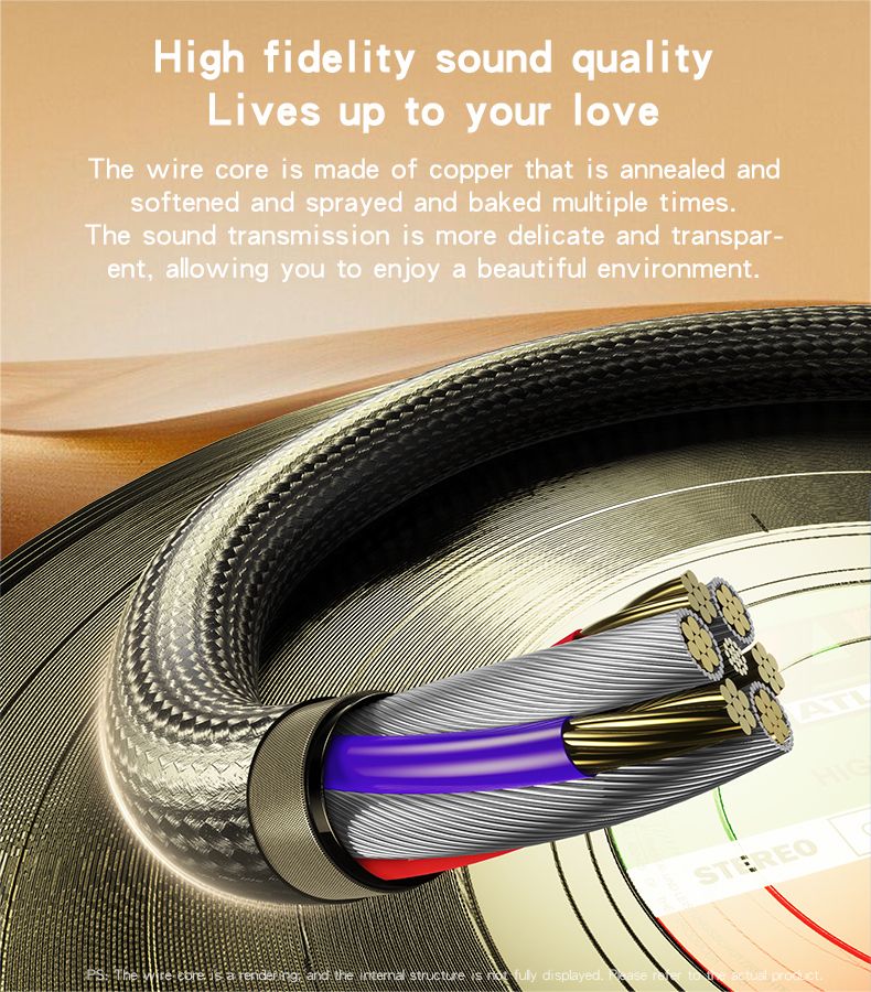 Yesido כבל AUX 3.5MM -TYPE-C audio  with calling (YAU42)