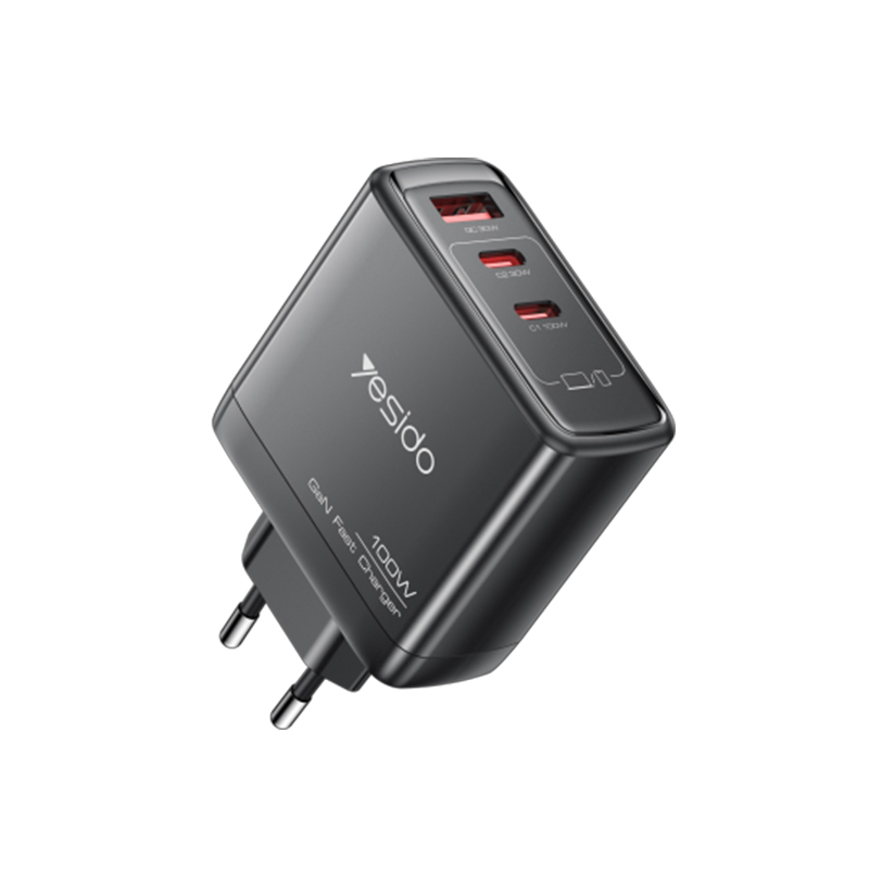 Yesido מטען לבית GaN charger
A+C+C 100W-EU (YC142)