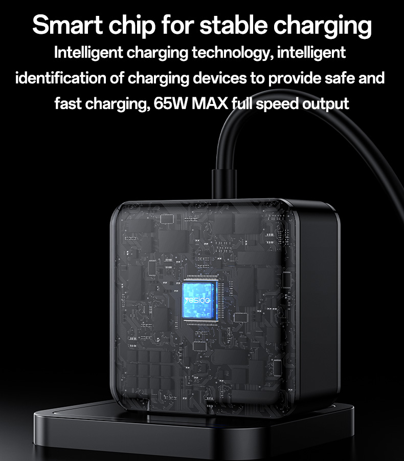 Yesido מטען לבית TYPE-C 65W PD Home charger-EU (YC75)