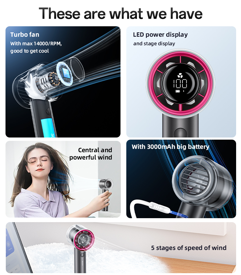 Yesido אביזר Lifestyle High-Speed mini Fan Cooling air (YF14)