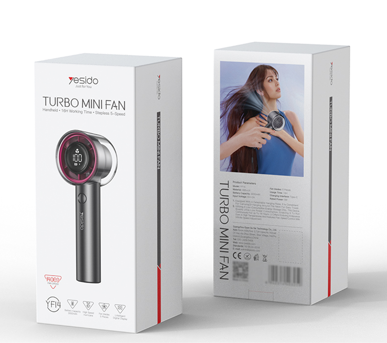 Yesido אביזר Lifestyle High-Speed mini Fan Cooling air (YF14)