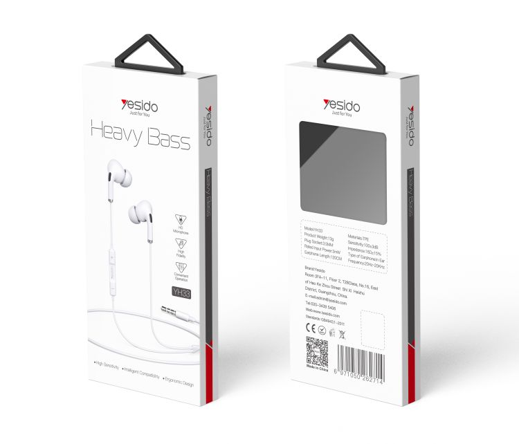 Yesido רמקול בלוטות Earphone (YH33)