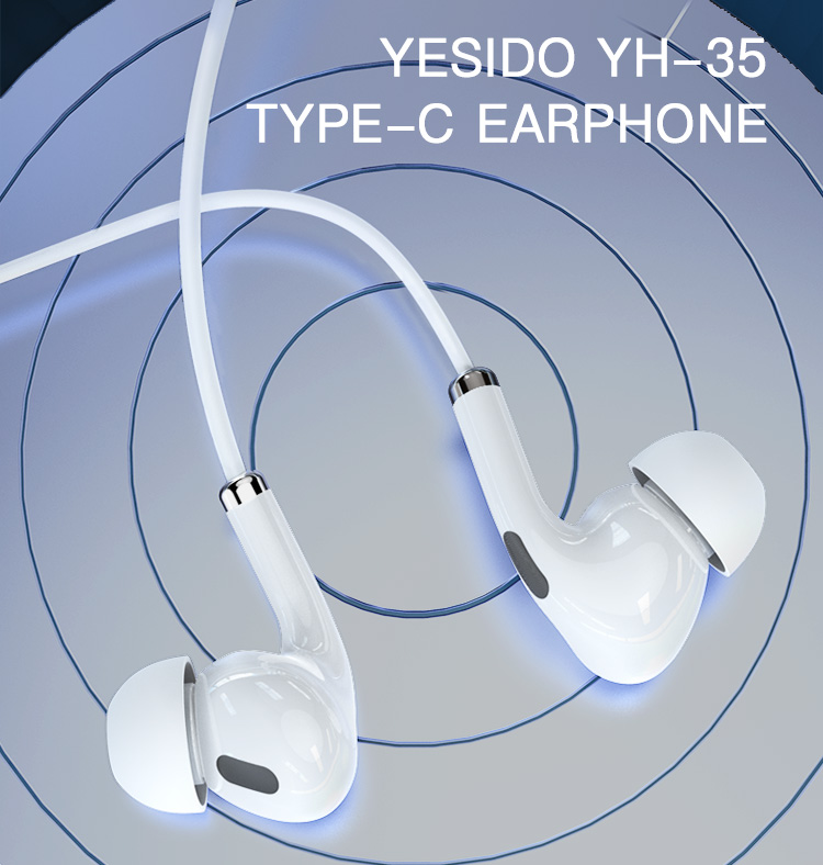 Yesido רמקול בלוטות TYPE-C  Earphone
Deep Bass (YH35)