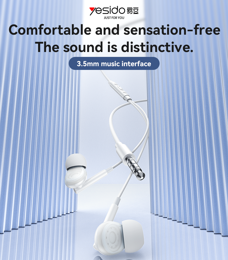 Yesido רמקול בלוטות 3.5mm plastic Earphone (YH46)