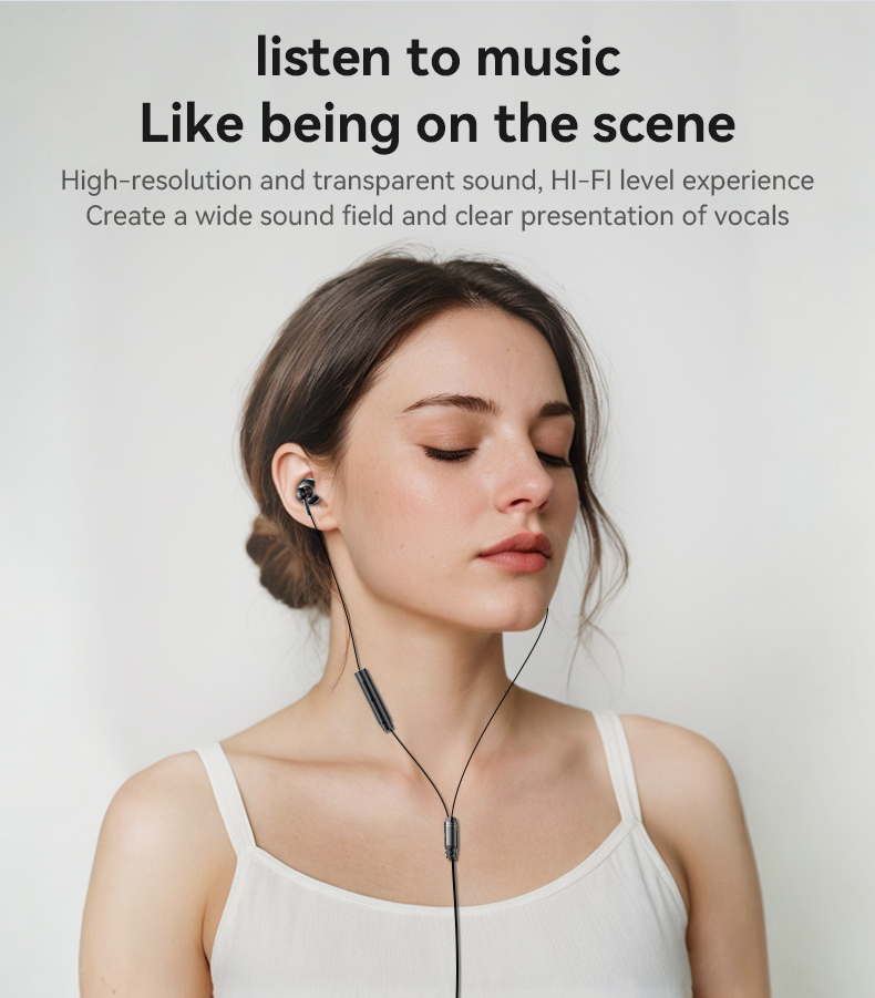 Yesido רמקול בלוטות Type-C Aluminum Alloy Earphone (YH49)