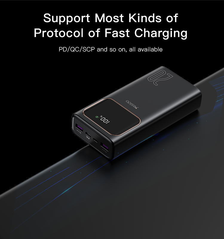 Yesido סוללת גיבוי 20000mah PD25W Quick charging Power bank (YP30)
