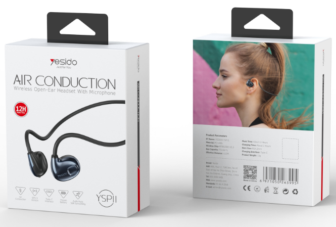 Yesido אוזניות בלוטות Air Conduction Wireless earphone (YSP11)