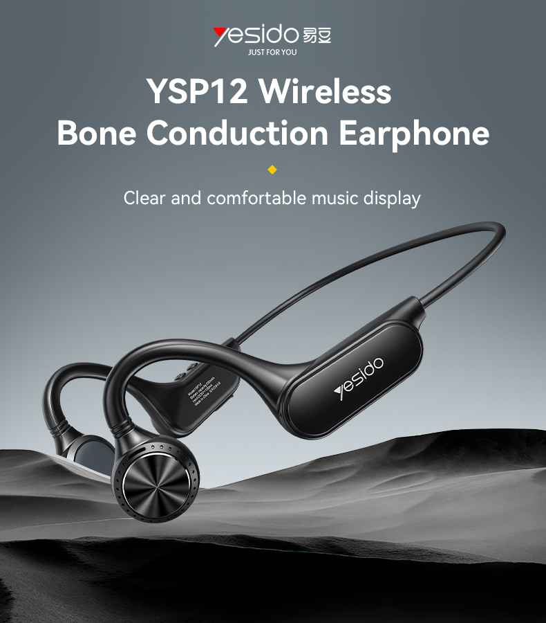 Yesido אוזניות בלוטות Bone Conduction Wireless earphone (YSP12)
