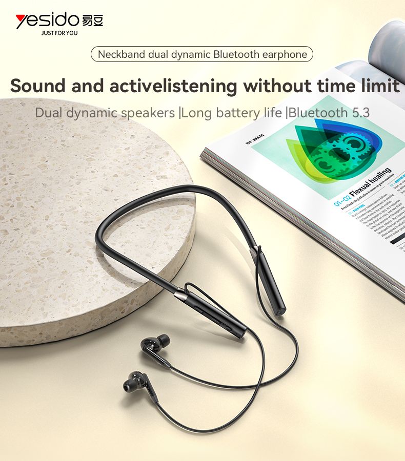 Yesido אוזניות בלוטות bluetooth earphone (YSP15)