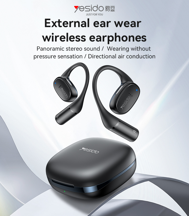 Yesido אוזניות בלוטות With ENS NoiseCancelling OWS Wireless earphone (YSP18)