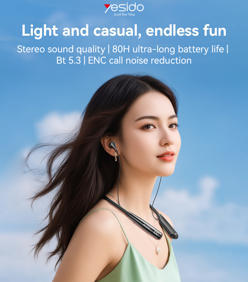 Yesido אוזניות בלוטות Large capacity 500mAh  headset (YSP22)