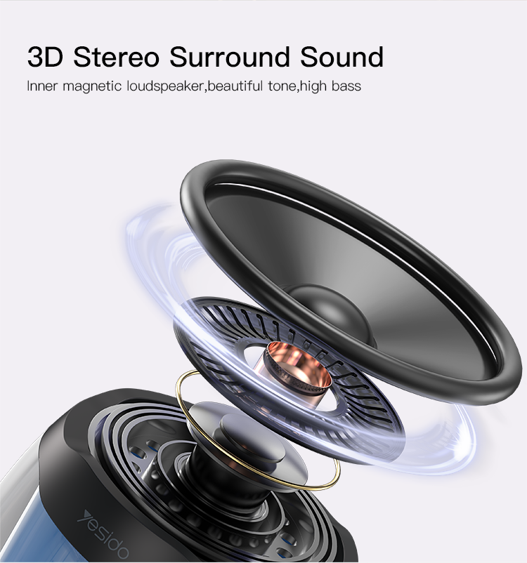 Yesido רמקול בלוטות RGB Speaker (YSW09)