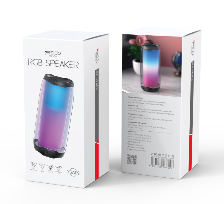 Yesido רמקול בלוטות RGB Speaker (YSW09)